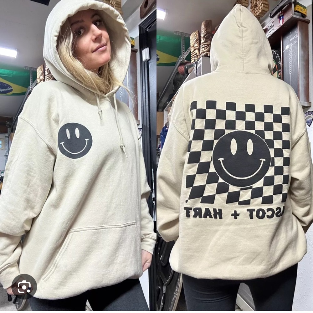Ascot and Hart Smiley Hoodie